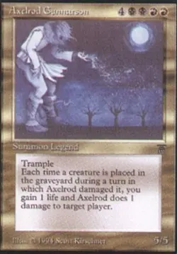 Axelrod Gunnarson HP, English MTG Legends - Image 1