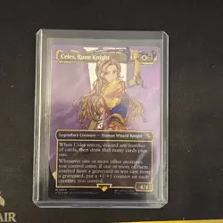 Celes Rune Knight Borderless Surge Foil 0209 Final Fantasy Magic The Gathering - Image 1