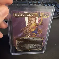 Celes Rune Knight Borderless Surge Foil 0209 Final Fantasy Magic The Gathering - Image 3