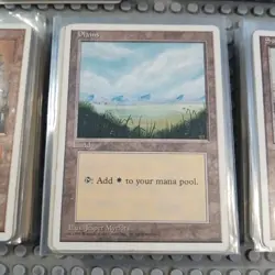 mtg 4th edition Basic Lands X159 LP-MP Lot Sleeved Vintage - Image 3