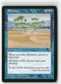 Shimmer Rare Mirage Magic: The Gathering Near Mint - Image 1