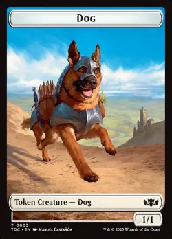 MTG Dog // Goblin ** Tarkir: Dragonstorm Commander Tokens ** English - Image 1
