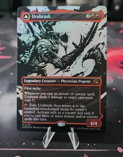 MTG - FOIL Urabrask / The Great Work - Showcase - March of the Machine - NM - Image 1