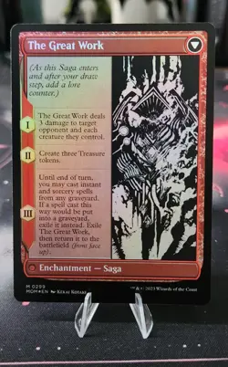 MTG - FOIL Urabrask / The Great Work - Showcase - March of the Machine - NM - Image 2