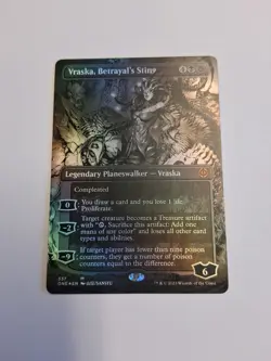 MTG Vraska, Betrayal's Sting (Borderless) Phyrexia: All Will Be One Foil - Image 1