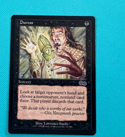 Duress - Urza's Saga - MTG - Magic the Gathering - LP/NM - Image 1