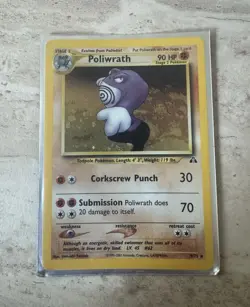 Poliwrath 9/75 Neo Discovery Rare Regular EN 2001 Pokemon TCG 90HP - Image 1