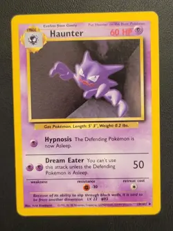 Pokemon Base Set Unlimited Haunter 29/102 Lightly Played - Image 1