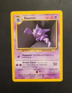 Pokemon Base Set Unlimited Haunter 29/102 Lightly Played - Image 2