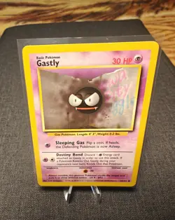 Pokemon TCG NM Gastly 50/102 Unlimited Gasly Base Set Card - Image 1