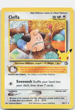 Cleffa 20/111 Celebrations: Classic Collection Pokemon Holo NM - Image 1