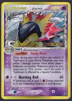 Pokemon Typhlosion 12/101 Reverse Holo EX Dragon Frontiers - Image 1