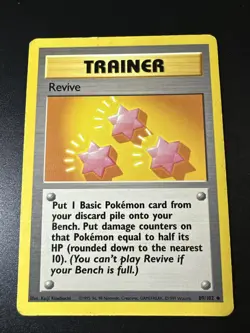 Revive 89/102 Uncommon Base Set Unlimited Pokemon MP - Image 1
