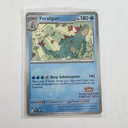 Pokemon TCG Feraligatr #213 Illustration Contest 2024 Promo Holo English - Image 1