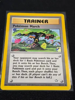 POKEMON MARCH 102/111 Common Neo Genesis Pokemon Unlimited Near Mint - Image 1