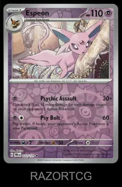 ESPEON 033/131 HOLO R PRISMATIC EVOLUTIONS POKEMON NM/M - Image 2