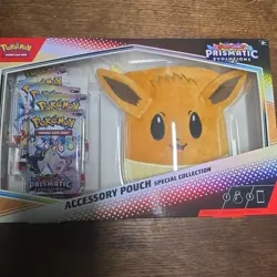 Pokemon TCG Prismatic Evolutions Accessory Pouch Special Collection Box Sealed - Image 1