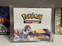 Pokemon TCG Scarlet & Violet Paldea Evolved Booster Box SEALED WITH ACRYLIC - Image 1