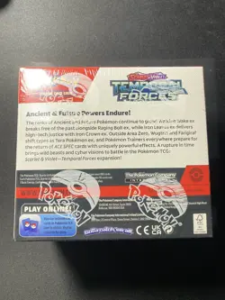 Temporal Forces Booster Box Scarlet & Violet Pokemon Factory Sealed - Image 2
