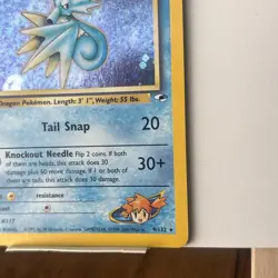 Holo SWIRL Misty's Seadra 9/132 Gym Heroes Set Rare Pokemon TCG Vintage - Image 5