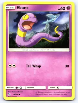 Ekans 26/68 Common Hidden Fates Pokemon Near Mint - Image 1