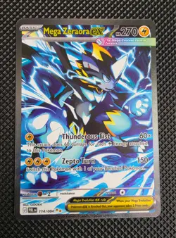 Mega Zeraora ex 114/084 SIR Pokemon Pitch Black - NM - Image 1