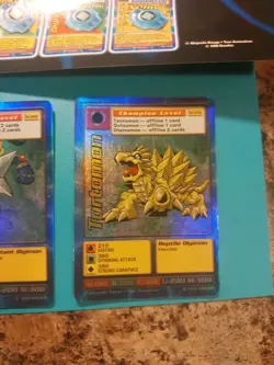 Digimon Starmon & Totomon Holo Cards, Starter Set 1st Edition Sheet & Point Disk - Image 2
