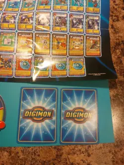Digimon Starmon & Totomon Holo Cards, Starter Set 1st Edition Sheet & Point Disk - Image 3