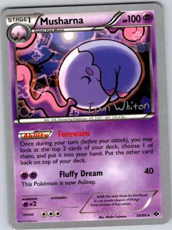 Musharna (Ian Whiton) 59/99 Rare World Championship Decks Pokemon Lightly Played - Image 1