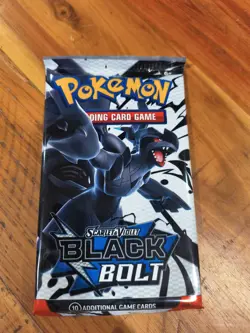 Pokemon TCG Scarlet And Violet Black Bolt Booster Pack, New - Image 1