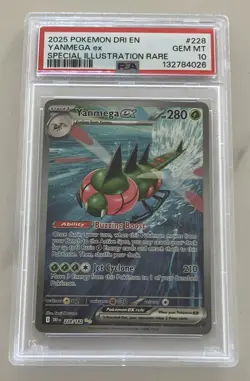 Yanmega ex PSA 10 228/182 SV10 Destined Rivals SIR Holo English 280 HP - Image 1