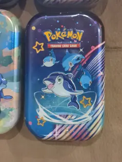 Lot Of 4 Pokemon TCG S&V 25th Anniversary Scarlet & Violet Paldean Fates Tins - Image 3