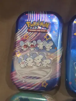 Lot Of 4 Pokemon TCG S&V 25th Anniversary Scarlet & Violet Paldean Fates Tins - Image 5