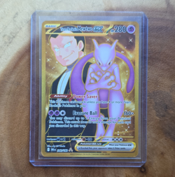 Pokemon TCG Team Rocket's Mewtwo ex 240/182 SV10 Holo Full Art Hyper Rare EN - Image 1