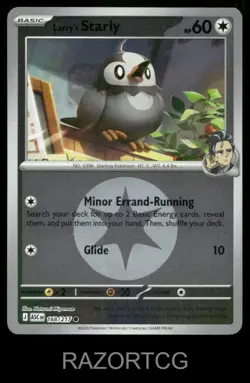 LARRYS STARLY ENERGY SYMBOL PATTERN 168/217 ASCENDED HEROES POKEMON REVERSE NM - Image 1