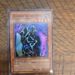LP YUGIOH GEARFRIED THE IRON KNIGHT PSV-101 1ST EDITION English Super Rare Holo - Image 1