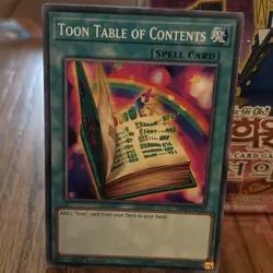 YuGiOh! Toon Table of Contents - SS01-ENC10 - 1st Edition - Near Mint - Image 1