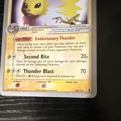 The Pokemon Company Pokemon TCG Jolteon ex 109/113 WC Decks Reg Eng 2007 - Image 3