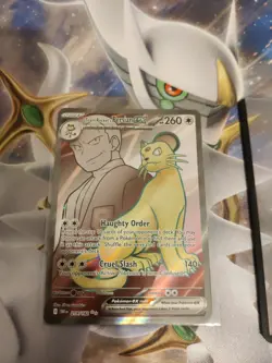 Pokemon TCG Team Rocket's Persian EX Destined Rivals 219/182 Ultra Rare Card NM - Image 1