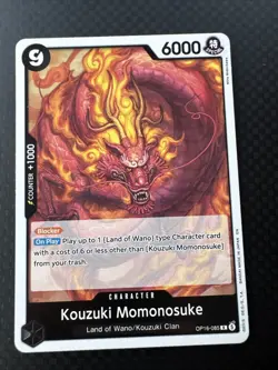 Kouzuki Momonosuke OP16-085 Rare One Piece The Time of Battle PLAYSET OF 3 - Image 4