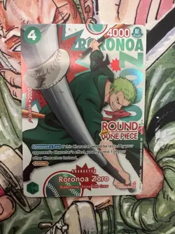 One Piece x Round 1 - Zoro PRB02 -006 Promo - ENGLISH - NM - Image 1