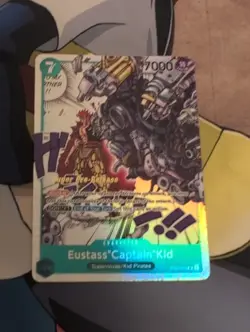 Eustass “Captain” Kid ST02-013 - Super Pre-Release Stamp - Image 1