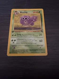 Pokemon Weezing 1st Edition Card 45/62 Fossil NM Non Holo - Image 1