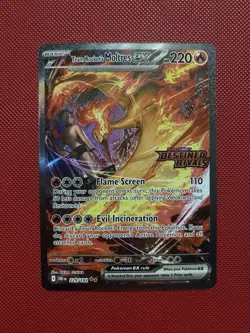 Pokemon TCG Team Rockets Moltres EX Destined Rivals Card 229/182 SIR Stamped - Image 1