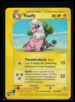 Pokemon TCG Flaaffy Aquapolis 47/147 Regular Uncommon Card - Vintage NM - Image 1