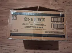 One Piece OP-13 Carrying On His Will Empty Box Case only NO CARDS OR PACKS OP13 - Image 1