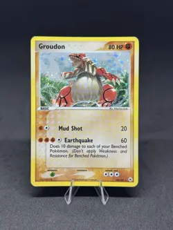 Pokemon Groudon 102/101 Hidden Legends Secret Rare Holo Card - Image 1