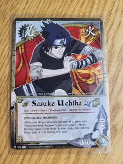 Naruto Sasuke Uchiha lot 4 cards CCG #1222, #963, #547, #1017 - Image 2