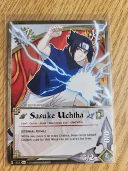 Naruto Sasuke Uchiha lot 4 cards CCG #1222, #963, #547, #1017 - Image 3