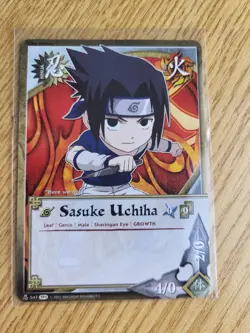 Naruto Sasuke Uchiha lot 4 cards CCG #1222, #963, #547, #1017 - Image 4